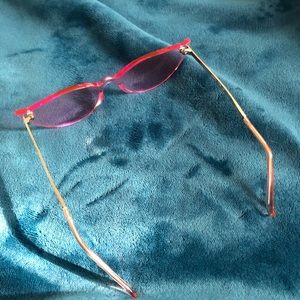 Pink Translucent Cat Eye Sunglasses